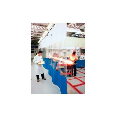 Goffs Goff's Stock Curtain with Hardware 6'W x 10'H - White, Clear, Blue 11134